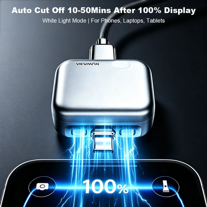 Smart Charger Adapter Auto Power Disconnector Guard Every Mobile (Type-C Cable)